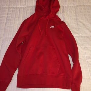 University Red Nike Sportswear Club Fleece Pullover Hoodie
